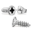 thumbnail image 2 of Stainless Steel Screw Stud Post Earrings, 2 of 2