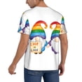 thumbnail image 2 of Uemuo Happy Pride Gnome Print Mens Polo Shirts Baseball T-shirt Performance Short Sleeve Golf Shirt Moisture Wicking Athletic Casual Collared T-Shirt-4X-Large, 2 of 7
