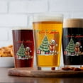 thumbnail image 4 of Merry Christmas and Happy New Year Santa Golden Retriever Holiday Xmas Winter 2025 16oz Pint Beer Glass Mug Goldens Dog Lover Gifts Idea Beer Glasses Cup - 00024, 4 of 5