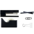 thumbnail image 2 of JAM Paper Desk Set, Stapler, Tape Dispenser, Staples, Paper Clips & Binder Clips, Black, 5/Pack, 2 of 4