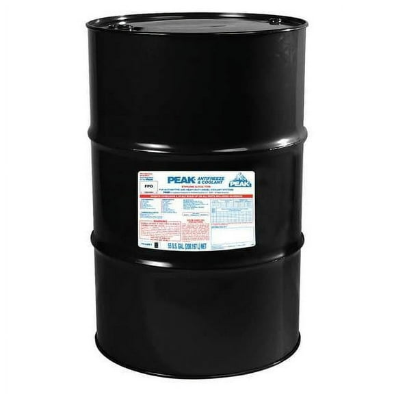 Peak Antifreeze Coolant,55 gal.,RTU PKA0B1