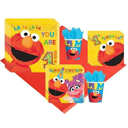 Elmo Party Supplies For 1st Birthday Party Pack For 18 Guests