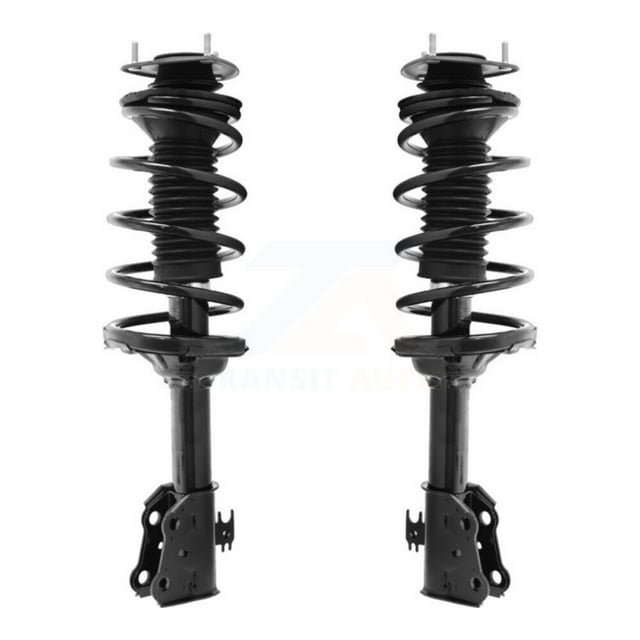 Transit Auto Front Complete Suspension Shocks Strut and Coil Spring Mount Assemblies Pair for Car 2000-2005 Toyota Echo - Left Right Side (Driver Passenger) K78A-100055