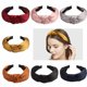 thumbnail image 3 of Banda para el cabello de satén retro, accesorios para el cabello de mujer, banda para el cabello con presión anudada, banda para el cabello, accesorios para la cabeza con horquilla simple,, 3 of 6