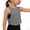 Gray, variant on MHOSTAFH Girls Athletic Tank Tops Solid Color Sleeveless Shirts Summer Workout Tennis Yoga Running Tops