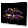 thumbnail image 2 of DESIGN ART Designart "Gold Lips Of Luxury Iv" Fashion Canvas Prints 40 in. wide x 30 in. high, 2 of 5