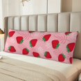 thumbnail image 2 of Naloa Strawberry Body Pillow Cover, Pillowcases with Hidden Zipper Breathable Long Pillow Case (Pillows are not included,20x54 inch), 2 of 7