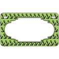 thumbnail image 2 of Lime Green Black Anchor Scallop Center Metal Novelty License Plate 7" x 4" Motorcycle (MP), 2 of 2