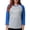 Heather/Blue, variant on CafePress - Blk 50_Rocks_Blk Long Sleeve T Shirt - Womens Baseball Tee