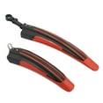thumbnail image 4 of Guardoinrt Wide Compatibility Improved Performance Bicycle Fender Set For All Bikes Enhanced Safety Plastic Bicycle Mudguard Black red 5Set, 4 of 6