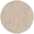 thumbnail image 3 of SAFAVIEH California Plush Solid Shag Area Rug, Beige, 6'7" x 6'7" Round - Modern Design, Beige, Non-Shedding & Easy Cleaning, Ultra Plush Thick Pile, Ideal for Living Room, Bedroom, 3 of 15
