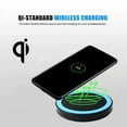 thumbnail image 4 of Wireless Charger, Qi Certified Wireless Charging Pad Compatible with iPhone Xs Max/XS/XR/X/8/8 Plus, Samsung Galaxy S10/S10+/S10E/Note 9/S9/S9+/Note 8/S8/S7, 4 of 6