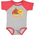 thumbnail image 3 of Inktastic My First Thanksgiving with Turkey and Leaves Boys or Girls Baby Bodysuit, 3 of 5