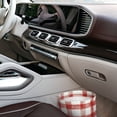 thumbnail image 7 of Round Car Trash Can 7×5.9in Waterproof, Durable, Not Easy To Fade, Easy To Install And Disassemble To Prevent Interior Pollution Indianred Checked Hand-Drawn Sketch_1, 7 of 7