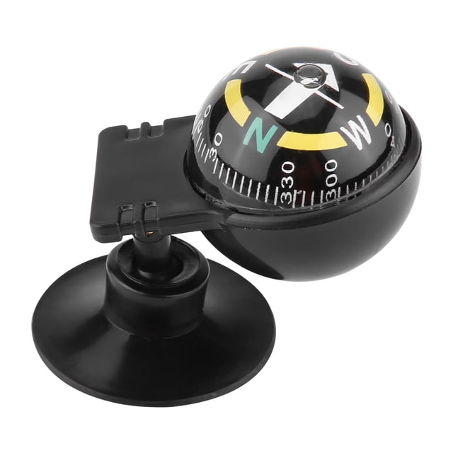 Brújula De Navegación, Brújula De Montaje En Tablero Negra, Compacta De Plástico Para Ciclismo Y Senderismo ANGGREK Direction Pointing Guide Ball