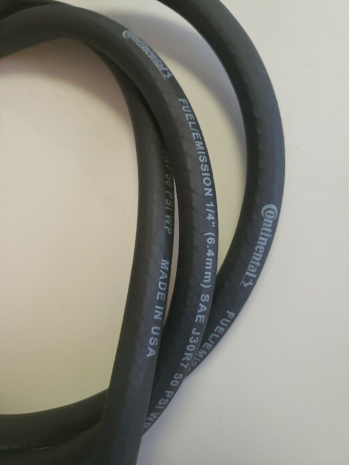 CONTINENTAL Fuel//Emission Hose 1/4", 6' L, SAE J30R7 50 PSI WP