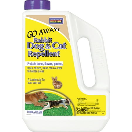 - Bonide Products Inc P-Go Away Rabbit Dog & Cat Repellent Ready To Use 3 Pound
