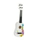 thumbnail image 2 of Ukelele de juguete para niños, guitarra de juguete para desarrollo, ligero, ajustable, 4 cuerdas blanco, 2 of 9