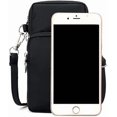 thumbnail image 3 of Crossbody Mobile Wallet Nylon Shoulder Bag Walking Wallet Wristband Sports Armband (black), 3 of 5