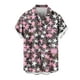thumbnail image 1 of Mens Casual Manga Corta Botón Abajo Camisas, Cuello de Vuelta Impresión para el Verano, Al Aire Libre Y Desgaste Casual, 1 of 8