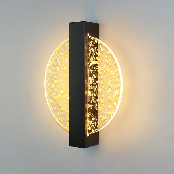 Elegante lámpara de pared de vidrio con burbujas: material acrílico, iluminación interior de cristal regulable de 3000 K, diseño resistente al agua para apliques modernos, accesorios de iluminación