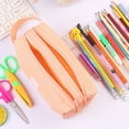 thumbnail image 2 of Hariumiu Stationery Bag Pencil Bag with Zipper Large Capacity Double Layer Wear Resistant Makeup Brush Pen Pouch Stationery Organizer Pencil Container, 2 of 6