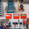 thumbnail image 6 of 8 Pieces Pegboard Bins Kit Pegboard Parts Storage Pegboard Accessories Workbench Bins for Organizing Hardware,8 x Pegboard Bins,Red, 6 of 6