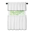 thumbnail image 2 of Kate Aurora Coastal Hamptons Living 3 Piece Textured Sheer Kitchen Curtain Tier & Valance Set - Assorted Colors & Sizes, 2 of 4