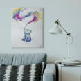 thumbnail image 2 of Stupell Industries Colorful Abstract Elephant Animal Watercolor Painting Canvas Wall Art by Marc Allante, 2 of 6