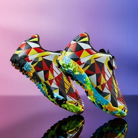 

Children s Colorful Sports Shoes With Hook And Look Fastener For Football Training