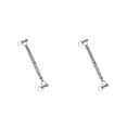 thumbnail image 1 of maskred Acier Inoxydable Corps Fermé Tourbillon Mâchoire Câble de Câble Fourche Rigging Vis Solide et Durable Argent M8 2Set, 1 of 6