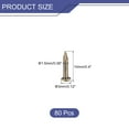 thumbnail image 2 of Uxcell 80 Pack Small Tiny Nails 1.5x10mm(DxL) Tiny Brass Nails Hardware Nails Small Nail, Bronze Tone, 2 of 5