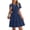 🔥 Navy, variant on Sentmoon Vacation Dress V Neck Solid Color Maxi Dress Short Sleeve Regular Fit Business Hawaii Summer Dresses for Women 2026 for Travel and Vacation L