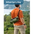 thumbnail image 3 of Swivel Portable Camping Chair For Adults  Fast Setup Lightweight & Small Folding With Cup Holder Side Pocket And Carry Bag - Support 330 Lbs, 3 of 4