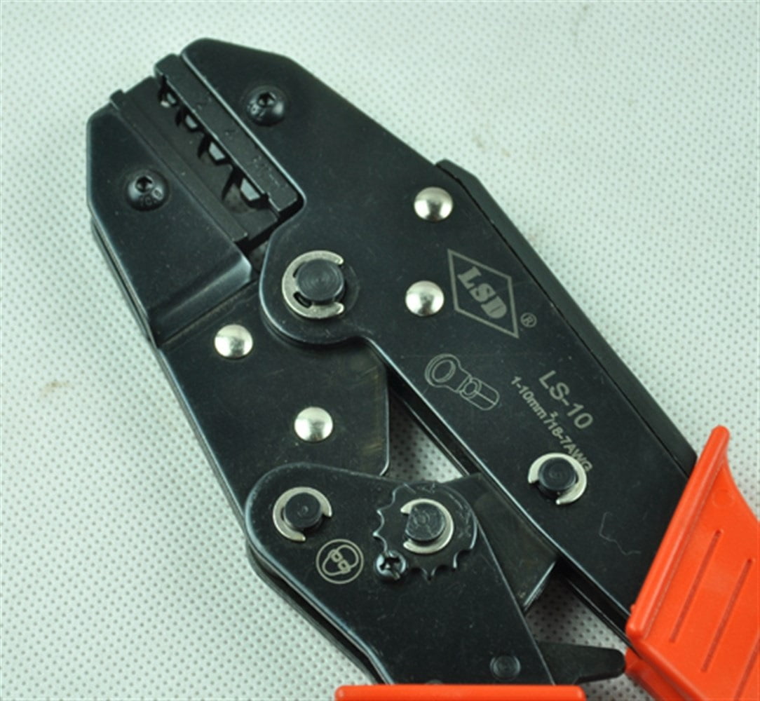 Hand Crimping Tool for 1-10mm² Non-insulated Cable Links,Manual Ratchet Hose Crimping Pliers ,Durability That Lasts