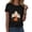 Black, variant on Halloween Shirts Women Pumpkin Ghost T-Shirt Graphic Tees Casual Fall Short Sleeve Funny Casual Athletic Tops Halloween T Shirts for Women (Grey,S)