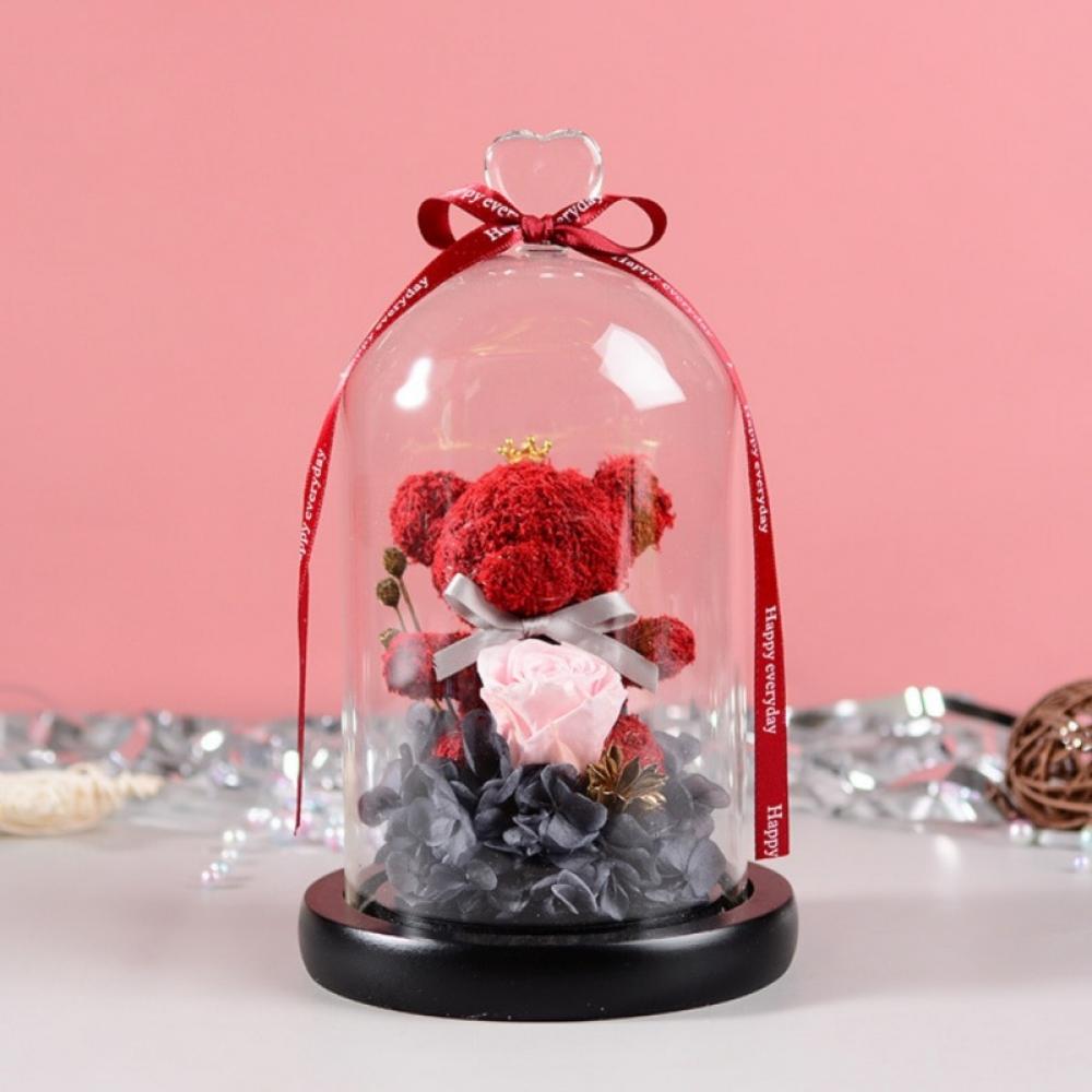 Brand Clearance!!Eternal Rose Bear Valentines Gifts, Preserved Fresh
