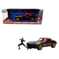 thumbnail image 3 of Jada 1:24 Diecast 1966 Chevy Corvette Stingray with Black Widow Figure, 3 of 9