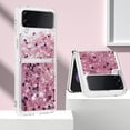 thumbnail image 2 of Glitter Liquid Case for Samsung Galaxy Z Flip 3 for Girls Women, Bling Quicksand Clear Soft TPU Cover Shiny Sparkle Luxury Floating Protective Case for Samsung Galaxy Z Flip3 RLS Rose Gold, 2 of 12