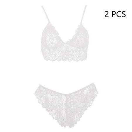 

Women Sexy Lingerie Babydoll Sleepwear Underwear Lace Dress Bra Panty Set Hot White XL