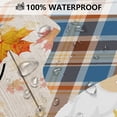 thumbnail image 4 of Fall Gnome Shower Curtain Hello Fall Pumpkin Maple Leaves Buffalo Check Plaid Shower Curtain for Bathroom Autumn Harvest Thanksgiving Sunflower Home Bathtub Decor Waterproof Fabric 72x72 Inch, 4 of 6