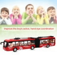thumbnail image 5 of Toys for Kids 3+ 1:48 CS0133 Electronic City Bus Light Car Educational Toy for Children Kids Traffic Model(Red), 5 of 9