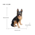 thumbnail image 4 of 12.2" German Shepherd Dog Sculpture,High-Quality Resin Material with Smooth Finish,Decorative Statue Suitable for Outdoor Use,Black+Brown, 4 of 8