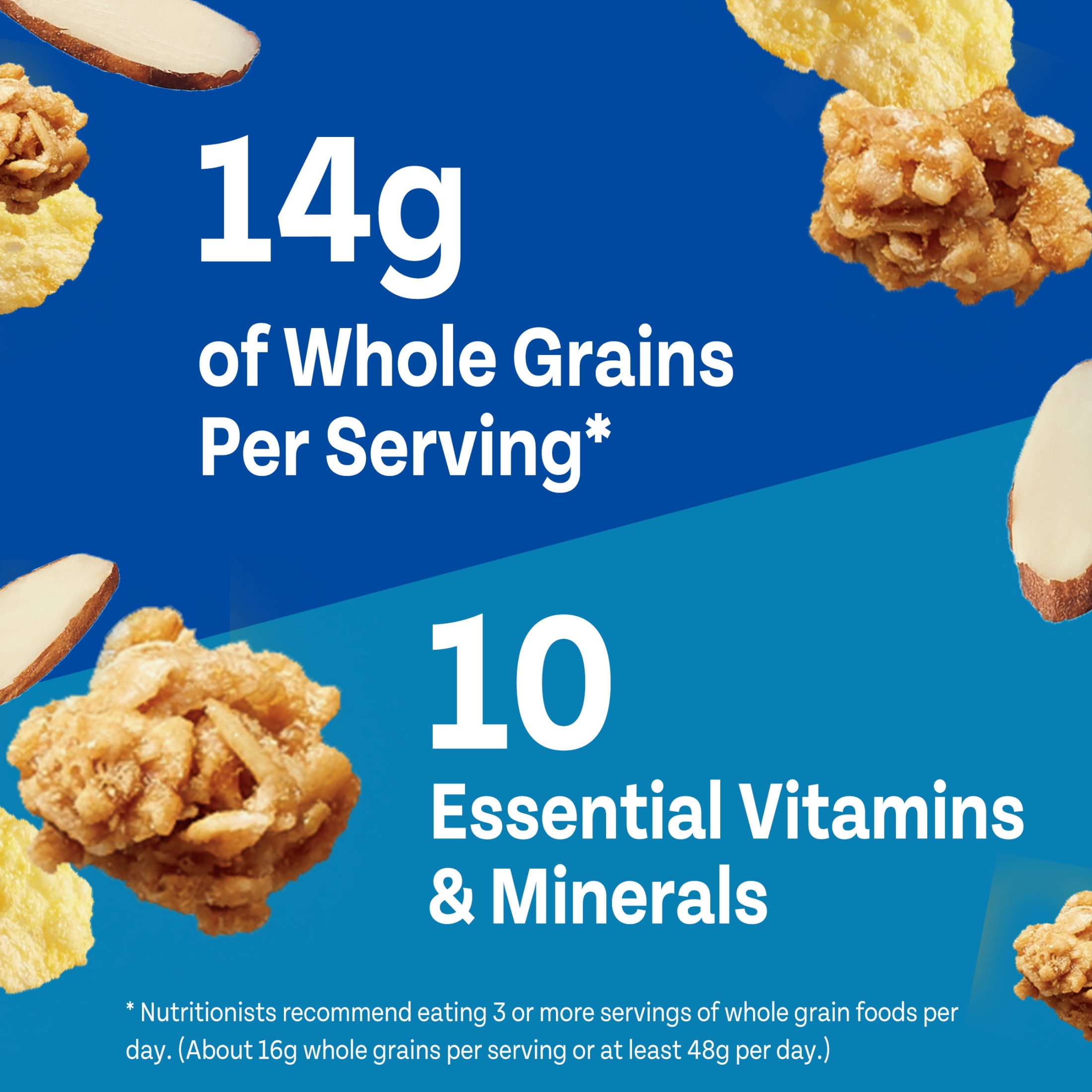 (12 pack) Honey Bunches of Oats with Almonds, Almond Breakfast Cereal, Family Size 18 oz Box