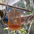 thumbnail image 4 of 1 Set Round Bird Cage Plastic Parrot Parakeet Budgie Lovebird Cockatiel Cage, 4 of 6
