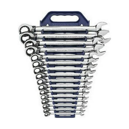 UPC: 0082171096020 | GearWrench EHT9602N 16 Piece Metric Reversible Combination Ratcheting Gearwrench Set
