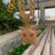 thumbnail image 3 of Cadena de eslabones cubanos para hombre, collar cubano plateado chapado en oro, cadena de diamantes para hombres y mujeres, cadena helada, colgante de hip hop, joyería, 3 of 5