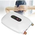 thumbnail image 4 of Calentador de agua sin tanque de 220 V 3500 W, mini calentador de agua instantáneo eléctrico con protección contra sobrecalentamiento, pantalla LED, protección contra fugas, para ducha de baño(UE, 4 of 5