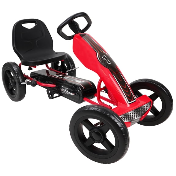 509 Crew Race Z Pedal Go Kart Unisex Kids Push & Pedal Ride-ons, Multicolor, 30.9 lb