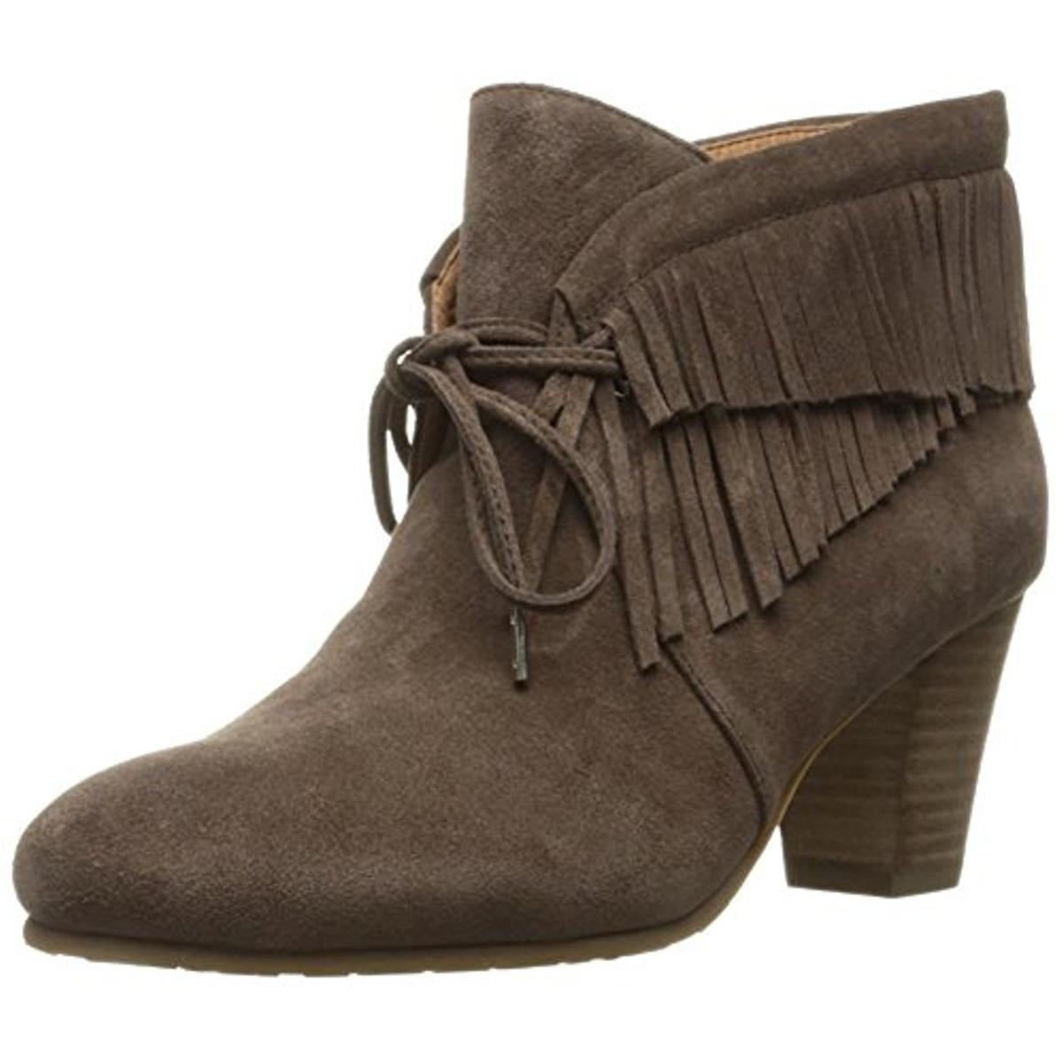 Gentle Souls - Gentle Souls Womens Bettie Suede Fringe Ankle Boots ...